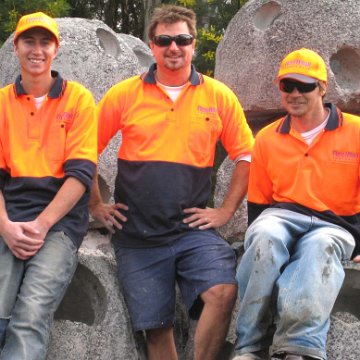 NSW-Tommy Dave Luke standing by stockpile