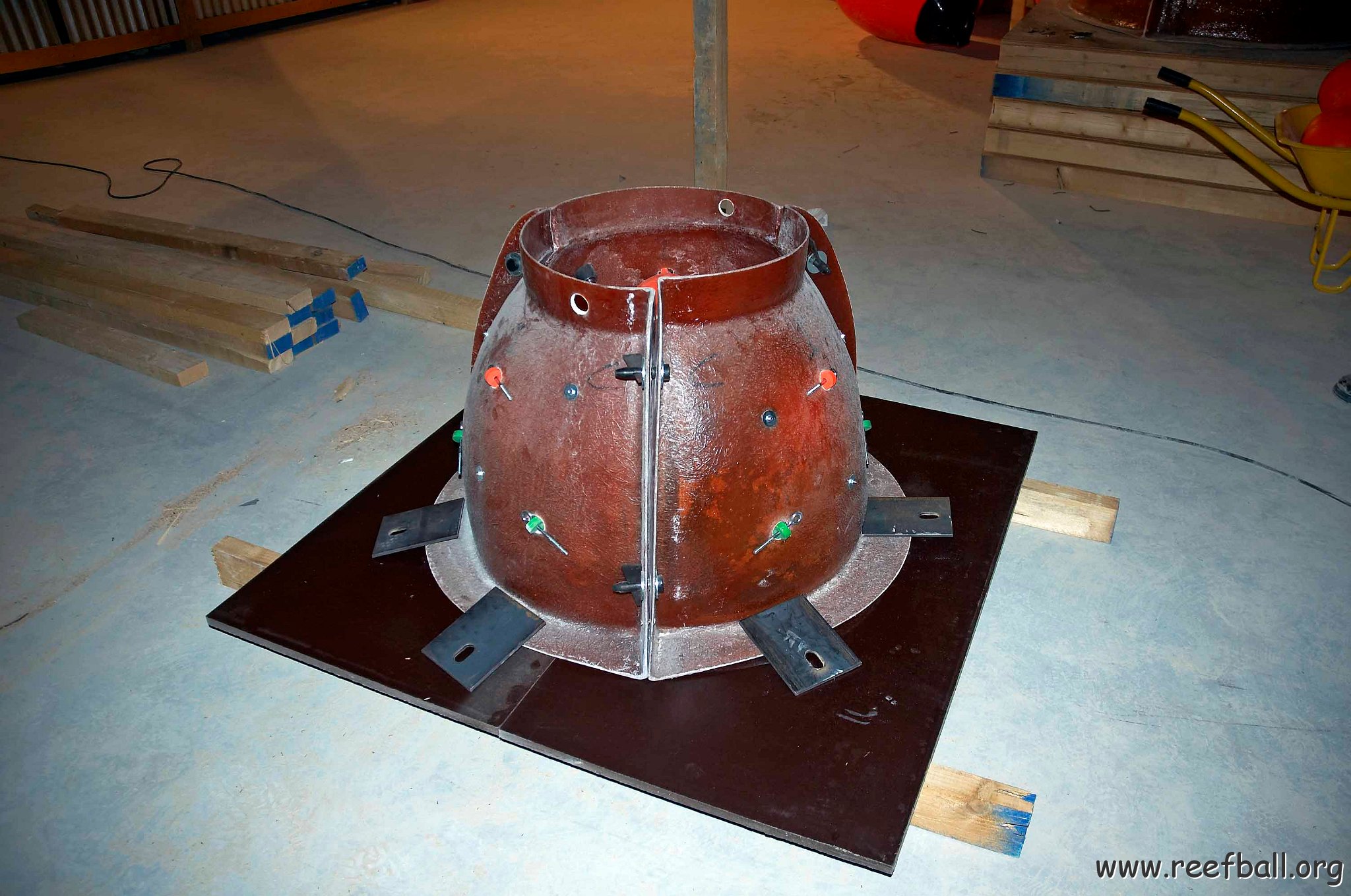 Base Preparation of a Mini Bay Ball